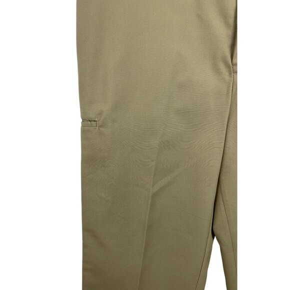 Red Kap Men's Flat Front Cotton Blend Work Pants Khaki Size 36 x 34 - Picture 4 of 8